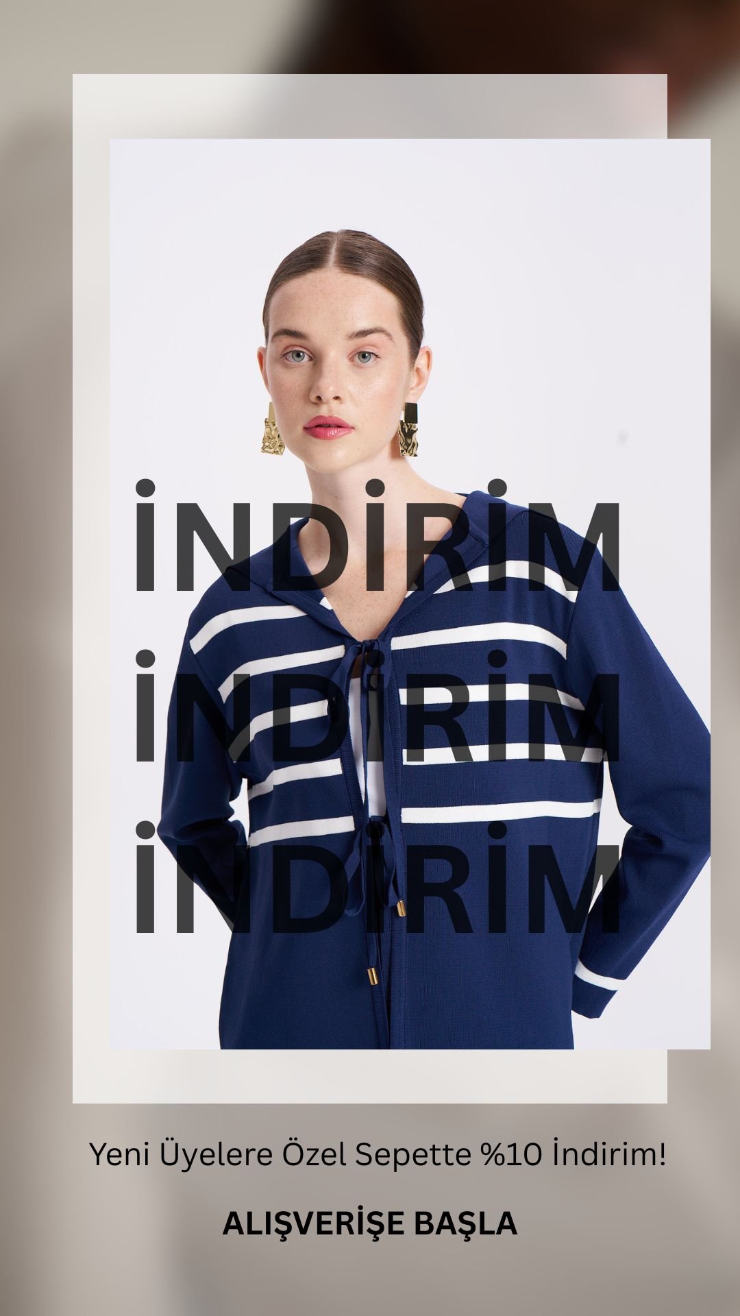 NİLİWİ TRİKO 3058 HRK ÇİZGİLİ MİNİ HIRKA iÇERİK: % 65 Rayon % 35